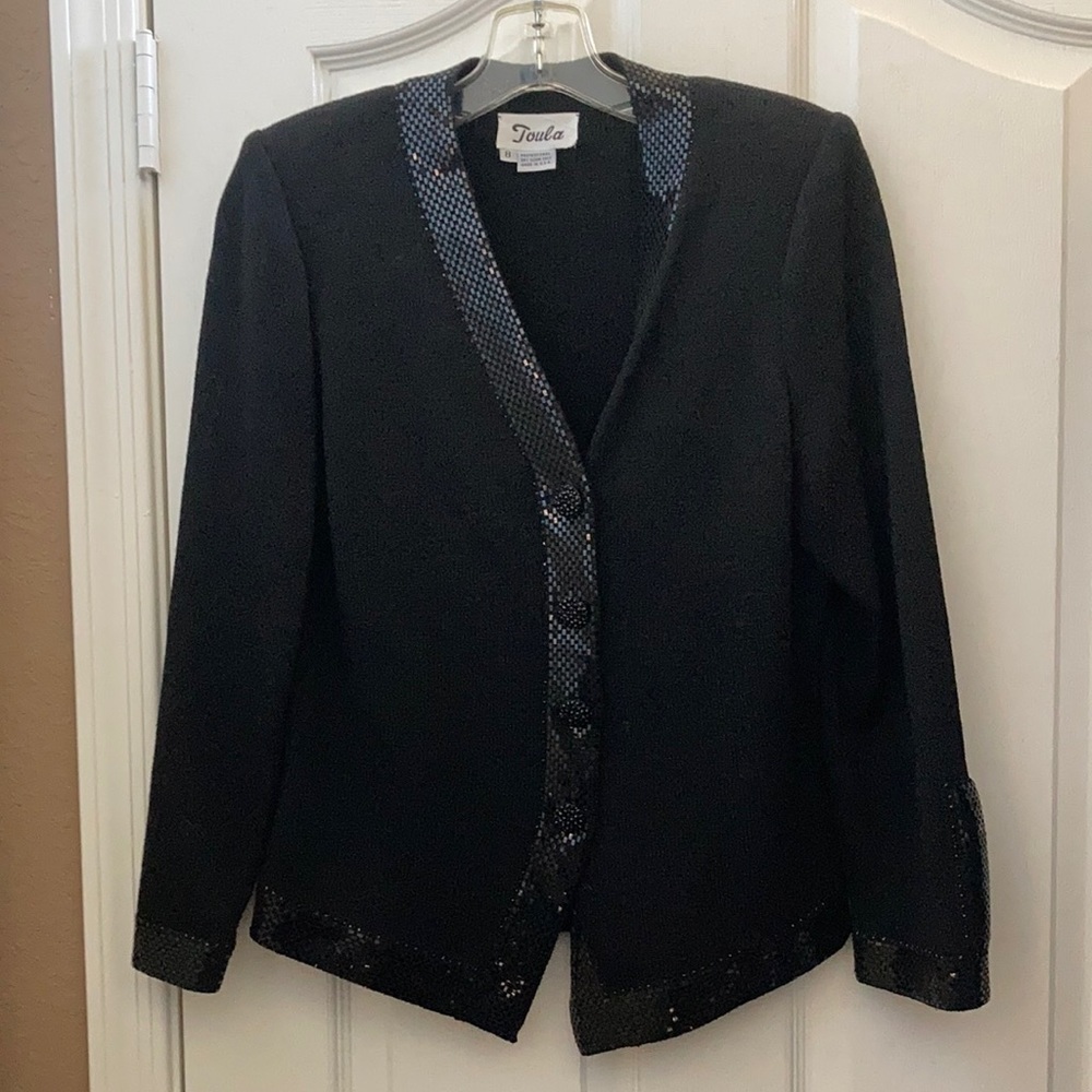 FINAL MARKDOWN TOULA dressy knit evening suit 8